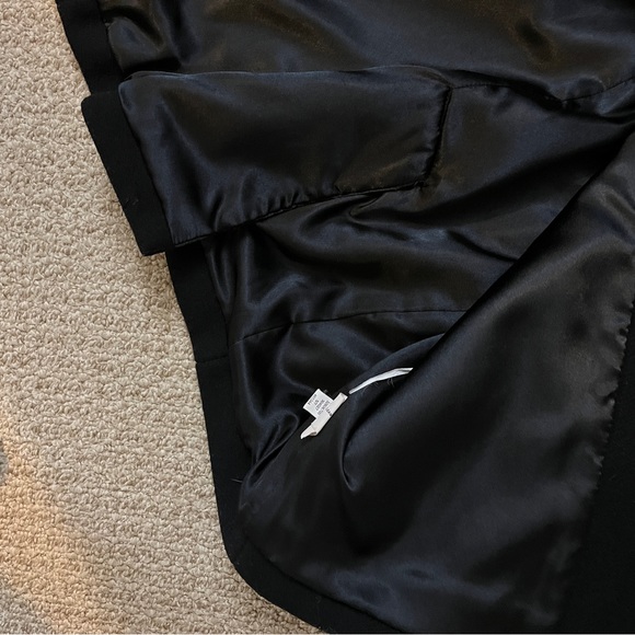 GAP black hooded lined pea coat small - Picture 3 of 5